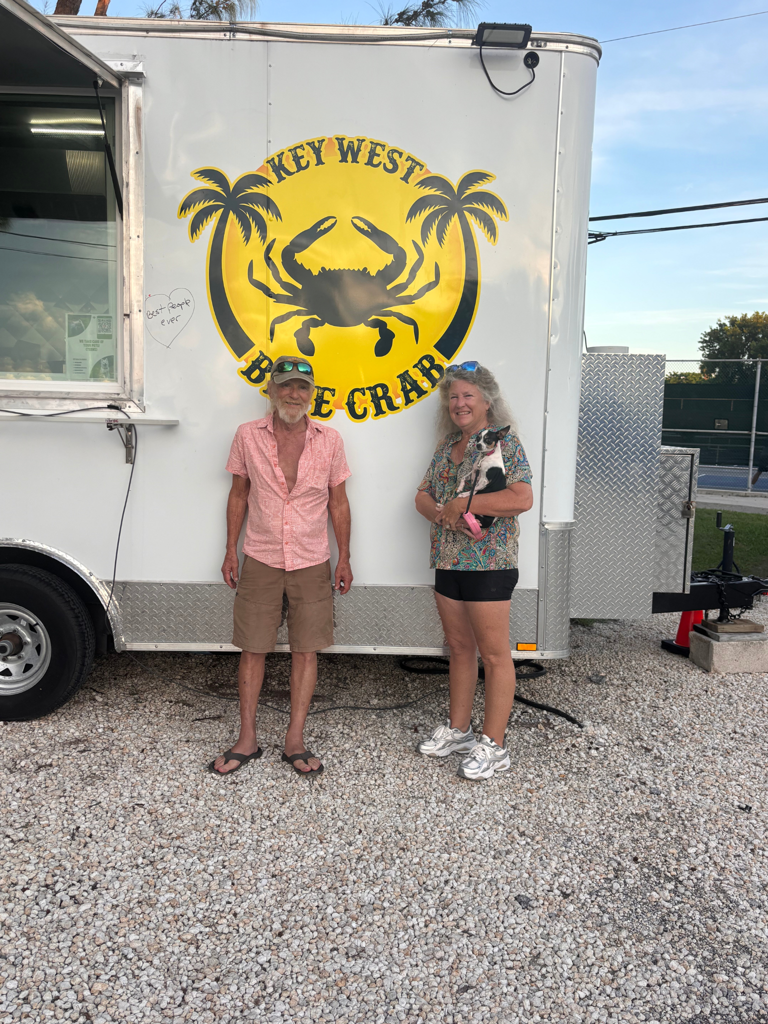 Customer enjoying Key West Blue Crab